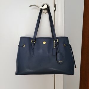 Navy blue vintage coach bag